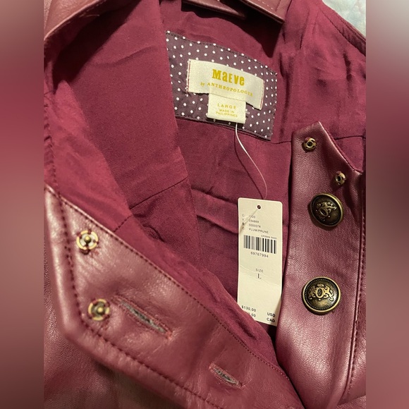 Maeve Faux-Leather Pinafore, Sz L - Picture 9 of 10